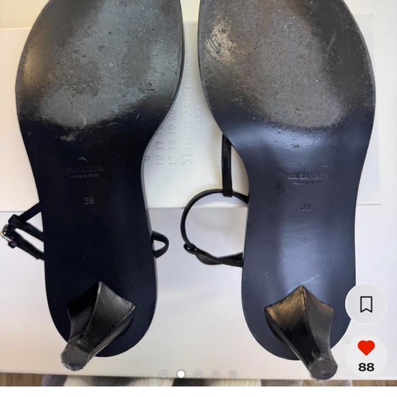 ISO Jil Sander Black Women's Sandals - Picture 4 of 5